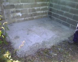 This is the concrete slab base 8 x 6 to fit a BH 1360 on the 20/03/2008
