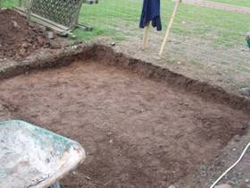 This is the concrete slab base 8 x 6 to fit a BH 1360 on the 20/03/2008
