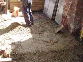 This is the concrete slab base 8 x 6 to fit a BH 1360 on the 20/03/2008
